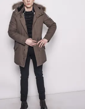 Parka à capuche homme